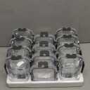 GULFLIN 24-Piece Small Glass Food Storage Containers with Lids Airtight, 1.5 Cup Meal Prep Containers Set, Microwave&Dishwasher Safe, Leak-Proof, BPA-Free, Grey