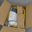 22 Qt (5.5 Gallon) Mop Bucket with Wringer for Floor Cleaning, Handle, Wheels, 16.5" L x 10.6" W x 26.4" H, Yellow, Add One Loop-end String Mop