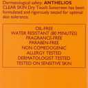 La Roche-Posay Anthelios Clear Skin Sunscreen Dry Touch SPF 60, Oil Free Sunscreen For Face, Oil Absorbing, Broad Spectrum SPF + Antioxidants, Non-Greasy, Oxybenzone Free, Travel Size