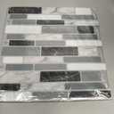 Art3d Peel and Stick Wall Tile for Kitchen Backsplash, 12"x12", (10 Tiles) (Gray)