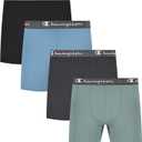 Champion Men's Sport Soft Performance Boxer Brief, 4-Pack