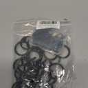 Curtain Drapery Hanging 1inch-Internal Diameter - Curtain Rings with Hooks Eyelet for Window Door Curtain Black Zocang