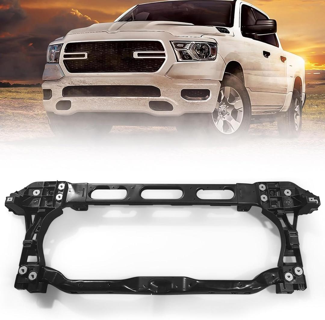 Front Radiator Support Compatible with Dodge Ram 1500 2019 2020 2021 2022 New Replacement 68403786AD