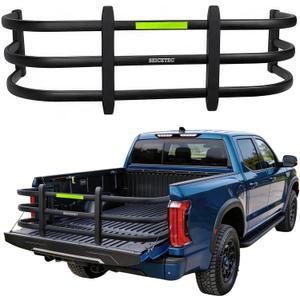 Adjustable Truck Bed Extender 51.6" - 64", Aluminum Flip-in/Flip-Out Tailgate Extender for Mid-Size Trucks, Drill-Mount Design, Fits Tacoma, Ranger, Gladiator, Colorado, Frontier & Ridgeline
