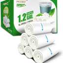 FORID Small Clear Trash Bags 1.2 Gallon Tiny Garbage Bags, 330 Count Wastebasket Bin Liners for Bathroom Bedroom Office Garbage Can 5 Liters - Durable & Thick Trash Bag