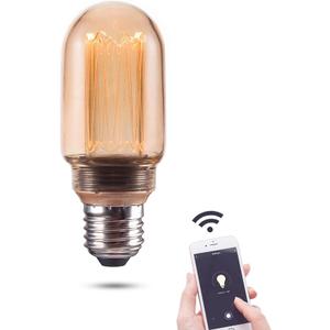 Smart WiFi Decorative LED Light Bulb, 3.8W Amber RN Vintage Edison LED Bulb, ST64/ST19, Dimmable Soft Warm 2000K, E26 Base, No Hub Required, Compatible with Alexa and Google Home Assistant