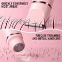 Bikini Trimmer for Women, 2-in-1 Ipx7 Waterproof & Painless Womens Electric Razor for Various Types of Hair, with Gentle Ceramic Blades, Rechargeable and Portable, Suitable as an Ideal Gift