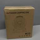 Camping LED Fan with Light, 40000mAh Rechargeable Battery Powered Outdoor Tent Fan with Light and Hook, 6 Speed, Personal USB Desk Fan for Camping, Fishing, Power Outage,Hurricane, Worksite