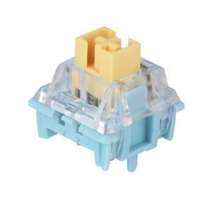 EPOMAKER Sea Salt Silent Mechanical Keyboard Switches Set, 5-Pin Switch, Pre-Lubed Linear Switch with LED Slot, 35 Pieces for Customizing Gaming Keyboards