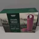 Portable Espresso Machine  Automatic Mini Espresso Maker & Travel 5 Cup Coffee Maker for Camping  Small Expresso Coffee Machine for Grounds & Pods  Cafetera Espresso, Cafeteras Elctricas Modernas (Red)