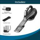 BLACK+DECKER Dustbuster Reveal Handheld Vacuum Cordless, Car Vacuum Portable Cordless, LED Light, Long Run Time, Rechargeable Lightweight Dust Buster, Includes Crevice Tool, Charging Base (HLVD320B42)