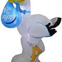 6 Foot Tall Baby Shower Inflatable Blue Stork It's a Boy Special Delivery Baby Announcement LED Lights Lighted Blowup Party Decoration for Outdoor Indoor Home Celebration Garden Yard Lawn Prop