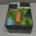 Hummingbird Feeder-16 Ounces6 Feeding Ports Glass Hummingbird feeders for Outdoors,Wide Mouth for Easy Filling/CleaningHanging for Garden Backyard Decor, Includes Ant Moat (Red)