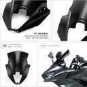 Huggkey Motorcycle Double Bubble Racing Windscreen For Ninja650/ER6F 20-26