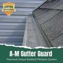 A-M Gutter Guard – Premium Heavy-Duty Lifetime Quality Aluminum - Leaf & Debris Protection, (5 Inch - 200 Feet, Mill Finish) - DIY Easy - Made in The USA