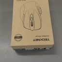 TECKNET Wireless Mouse (2.4G & BT5.0/3.0) Silent 4800 DPI Computer USB A & Bluetooth Mouse 6 Buttons, Wide Compatibility - Grey