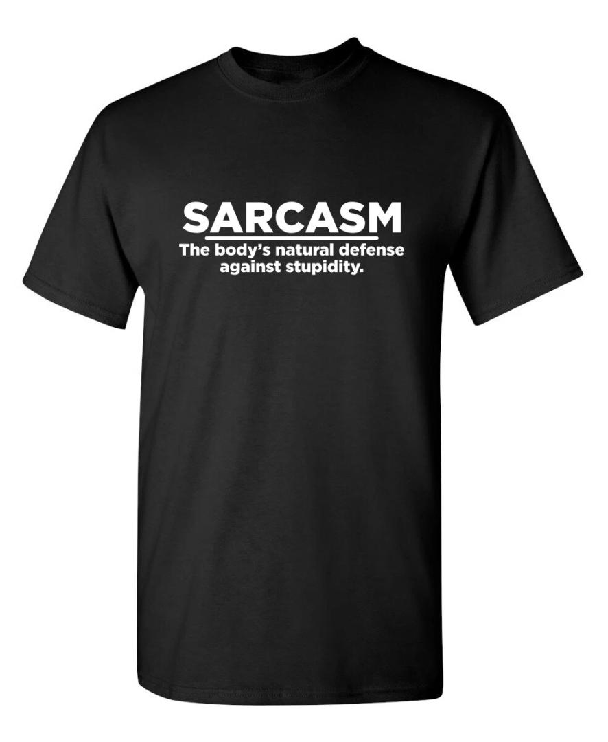 Sarcasm Body's Graphic Novelty Sarcastic Funny T Shirt XL Black