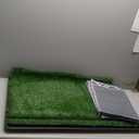 LOOBANI Large Dog Grass Pad with Tray - 35x23in Dog Litter Box with 2 Artificial Grass Patch + 2 Washable Pee Pads - Quickly Absorbency Indoor Outdoor Potty for Patio Balcony Apartment Use