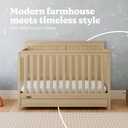 Graco Hadley 5-in-1 Convertible Crib with Drawer GREENGUARD Gold Certified, Fits Standard Crib Mattress, Converts to Toddler Bed, Daybed and Full Bed, 4 Adjustable Mattress Heights (Driftwood)