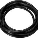 Silicone Tubing 1/8" ID x 1/4" OD Black Food Grade High-temperature Pure Silicone Hose Tube Pipe for Air and Liquid Transfer (Length 6 Meter- 19.68FT)