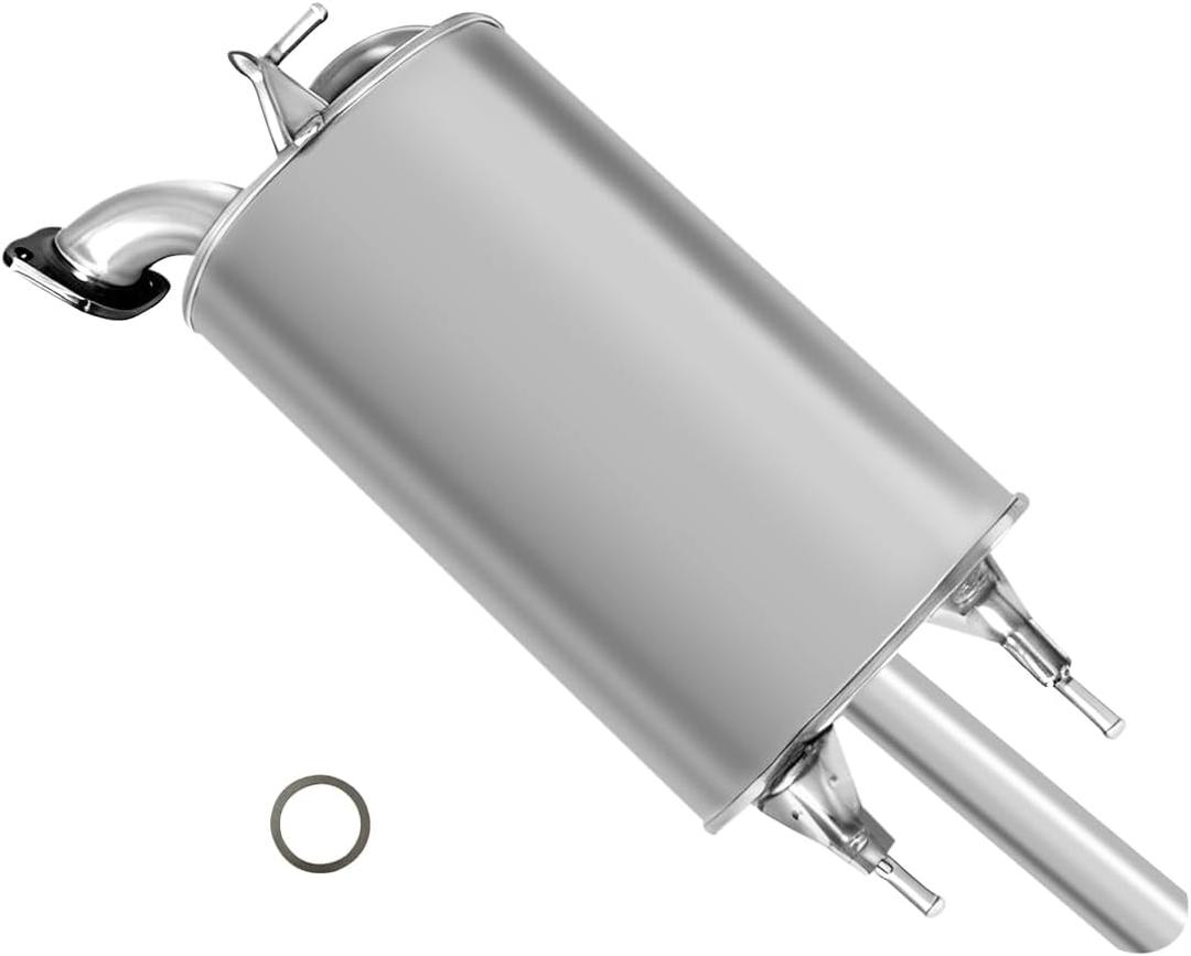 Rear Exhaust Muffler Compatible With 2002-2006 Toyota Camry 2.4L Muffler Exhaust