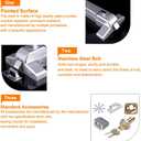 Push Bar Door Lock with 6 Keys, Emergency Exit Door Hardware with Handle, Aluminum Commercial Push Bar Panic Exit Device Left/Right Compatible