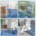 5 x No Mess Bird Feeder Water Dispenser Set, Parakeet Cage Accessories, Bird Feeder and Waterers in Cage for Cockatiels, Finches, Lovebirds, Budgies, Canaries