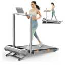 Walking Pad with 15% 12-Level Auto Incline & Handle Bar, 450 lbs Capacity UI Screen, Rayspace 3.5HP Quiet Under Desk Treadmill, Speaker, APP & Remote Control, Treadmills for Home Hiking