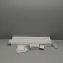 DEZ FURNISHINGS Cordless 2" Signature Faux Wood Blind, 23" W x 64" H, Embossed White