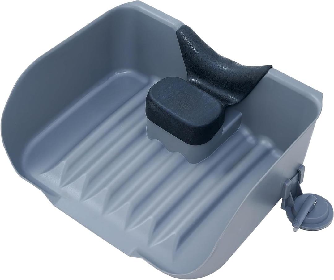 Portable Shampoo Basin for Kids, Baby, Children,Tear Free Hair Washing Basin Tray at Home( Grey) 