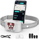 RERBIO 2-in-1 Bluetooth GPS Electronic Fence, Wireless Training Collar- No Subscription Required, Create Your Own Wireless Fence for Dogs, Waterproof Smart Charging Pet Outdoor Use,for Most of Dogs