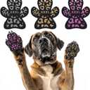 KOOLTAIL Anti-Slip Dog Paw Protector Gripper Traction Pads for Hot Pavement, Dog Feet Stickers with Stronger Adhesive on Hardwood Floors for Senior Dogs,Pet Shoes Booties Socks Replacement (36 pcs)XL (Grey+Beige+Pink)