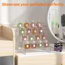 3 x Display Stand Organizer Room Decor - 4 Tier Acrylic Shelves Clear Display Risers, Perfume Organizer Stand,Cupcakes Stand Holder, Desserts Shelves Organizer and Decor for Bedroom, Bathroom, Party, 1 Pack(9 Inch ,1 Pack)