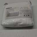 Extra Long Dorm Bed Skirt, Twin XL 32 Inch Drop, Pleated Style with Split Corners, 3 Panels, 100% Microfiber, College Room Essentials (White)