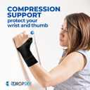 Dropsky Wrist Brace - 4 packs -, Wrist Thumb Brace Splint, Right & Left Hand, Fits Both Hands, Lightweight Support, Carpal Tunnel, Arthritis & Tendonitis Pain Relief - Black