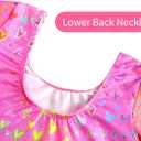 Snowheart Girls Gymnastics Leotards One Piece Sparkle Multicolor Long Sleeve Quick Dry Unitards for Tumbling