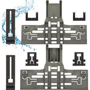 UPGRADED WPW10546503 W10546503 Dishwasher Top Rack Adjuster Parts with W10195840 & W10195839 & W10250160 Upper Parts Replacement for KitchenAid Kenmore Maytag Whirlpool Dishwasher Parts (8 Packs)