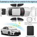 TINGLU Window Shades for Toyota Corolla 2014-2019 6PCS Accessories Car Side Full Windows Windshield Sun Shade Sun UV Rays & Privacy Protection for Camping Napping Relaxing