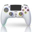 ThinTree Wireless Controller Compatible for PS-5/Pro/Slim/PC, Hall Effect Sticks & 7 RGB LED Mode & haptic Feedback & 1500 mAH Battery & Motion Sensing, 3.5mm Audio Jack