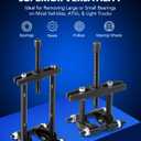 Bearing Puller Set, 5 Ton Capacity Bearing Separator, Pinion Wheel Bearing Removal Kit with 2" and 3" Jaws, Wheel Hub Axle Puller Set, Heavy Duty Bearing Splitter Tool Kit with Blue Case