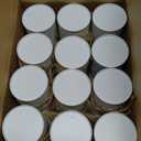 12pcs Rustic White Metal Farmhouse Vase Set with Twine Bow for Table Centerpiece