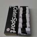 CS CELERSPORT 6 Pack Men's Running Ankle Socks with Cushion, Low Cut Athletic Tab Socks (X-Large, White + Grey)