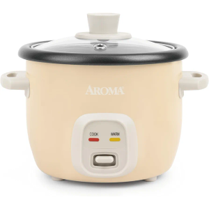 AROMA® Mini Rice Cooker, 2-Cup (Uncooked) / 4-Cup (Cooked), Grain Cooker, Soup Maker, Oatmeal Cooker, Auto Keep Warm, 1 Qt, Milk Tea color AROMA® Mini Rice Cooker, 2-Cup (Uncooked) / 4-Cup (Cooked), Grain Cooker, Soup Maker, Oatmeal Cooker, Auto Keep Warm, 1 Qt, Milk Tea color