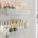 Shower Caddy,Suction Bathroom Shower Organizer for Bathroom Storage & Home Decor & Kitchen,No Drilling,Large Capacity,Removable and Reusable,Shower Shelves for Inside Shower. (clear, square)