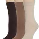 Bzoinien Thin Crew Socks for Women, Ladies Soft Cotton High Calf Boot Sock for Trouser, Dress, Business