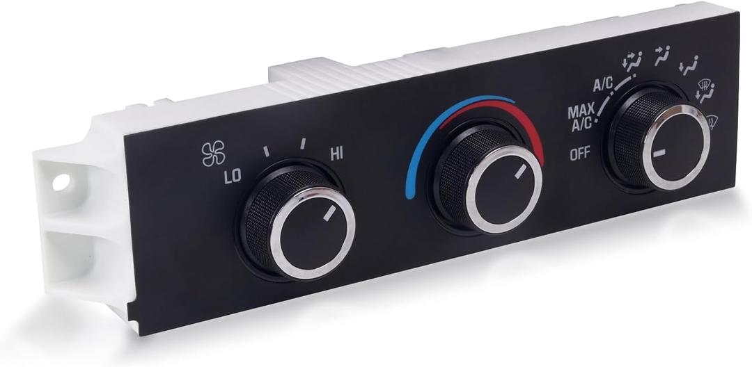 599-217 Heater A/C Control Switch, Air Conditioning Climate Control Module Panel Compatible with 1996-2020 Chevrolet Express Kodiak Astro, GMC Savana Safari Topkick