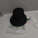 FALETO Unisex Classic 20s Trilby Fedora Hat with Band Casual Jazz Cap Manhattan