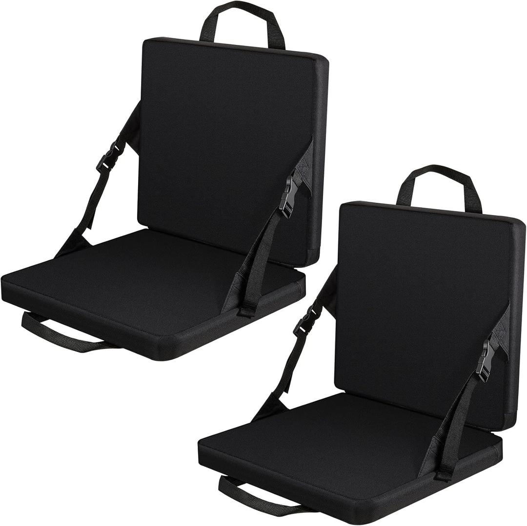 Juexica 2 Pcs Stadium Seats Boat Canoe Kayak Seat Stadium Seats for Bleachers Without Back Support for Indoor Outdoor Sport Events Bleacher Outing Traveling Hiking Fishing Camping