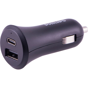 Philips Dual USB Car Charger With USB A And USB C