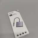 USB C to Dual HDMI Adapter 4K@30Hz, KOZYC USB C Hub Multiport Adapter with 2xHDMI, USB 3.0, 100W PD, Support USB C to HDMI Splitter Extended Display for MacBook Pro (MST is not Supported on MacOS)